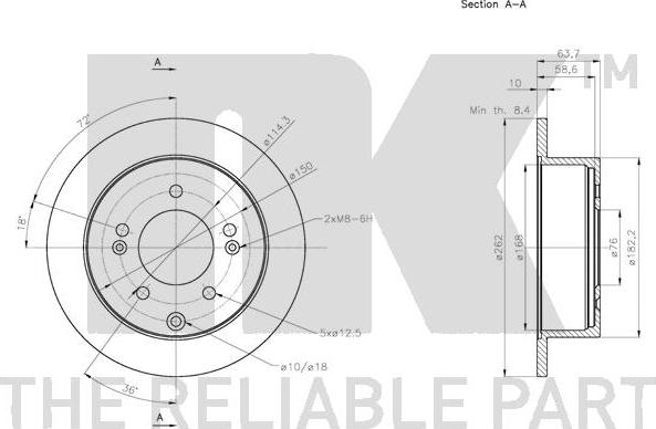 NK 313531 - Disque de frein cwaw.fr