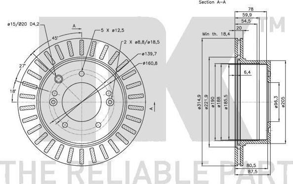 NK 313520 - Disque de frein cwaw.fr