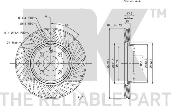 NK 313651 - Disque de frein cwaw.fr