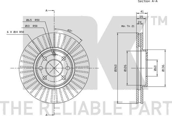 NK 203637 - Disque de frein cwaw.fr