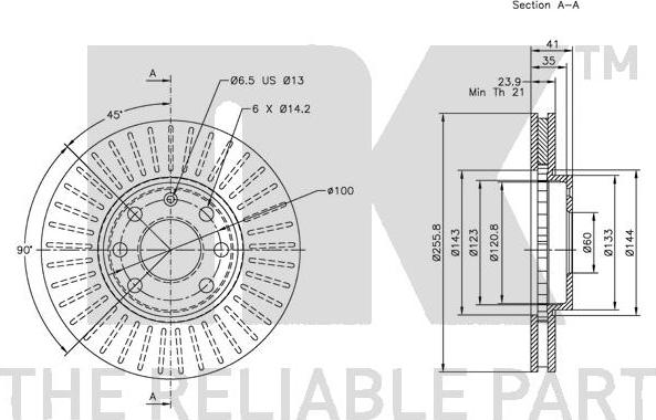 NK 203629 - Disque de frein cwaw.fr