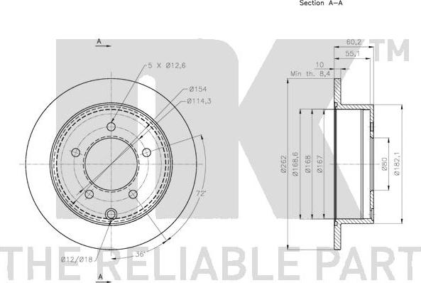 NK 203058 - Disque de frein cwaw.fr