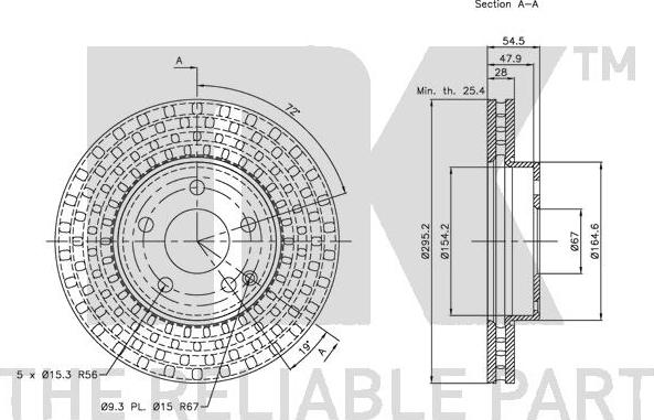 NK 203359 - Disque de frein cwaw.fr