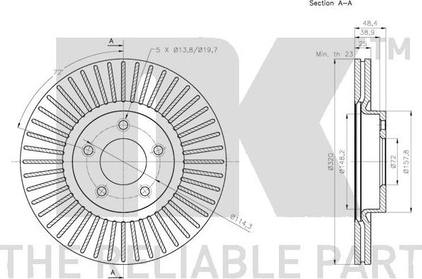 NK 203272 - Disque de frein cwaw.fr