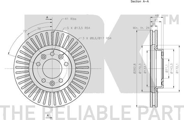 NK 203741 - Disque de frein cwaw.fr