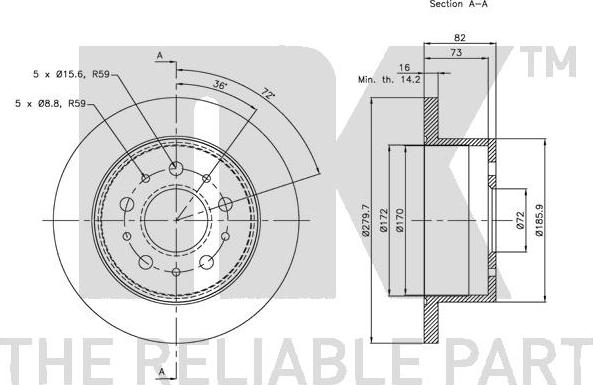 NK 313731 - Disque de frein cwaw.fr