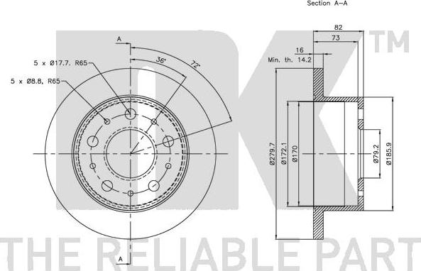 NK 203732 - Disque de frein cwaw.fr