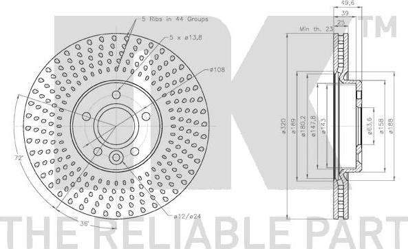 NK 3125105 - Disque de frein cwaw.fr