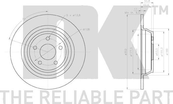 NK 2025101 - Disque de frein cwaw.fr