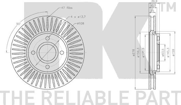 NK 3125103 - Disque de frein cwaw.fr