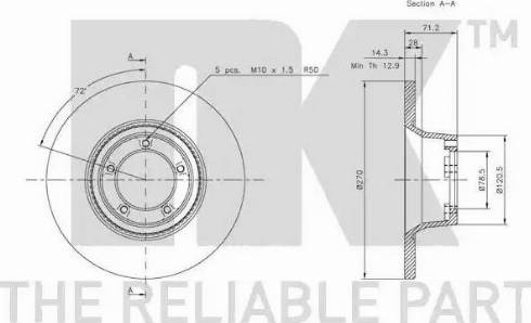 NK 312517 - Disque de frein cwaw.fr