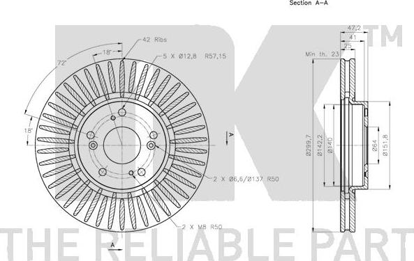 NK 312646 - Disque de frein cwaw.fr