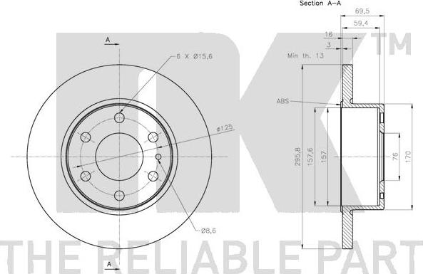 NK 202359 - Disque de frein cwaw.fr