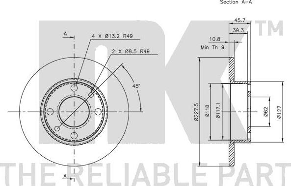 NK 202302 - Disque de frein cwaw.fr