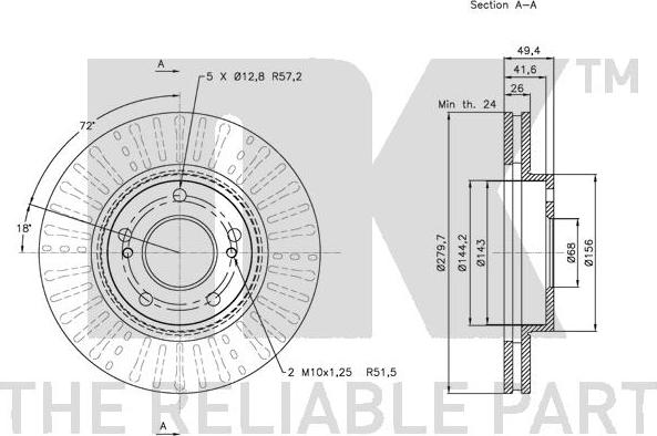 NK 202267 - Disque de frein cwaw.fr