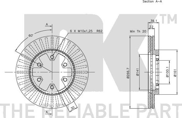 NK 202234 - Disque de frein cwaw.fr