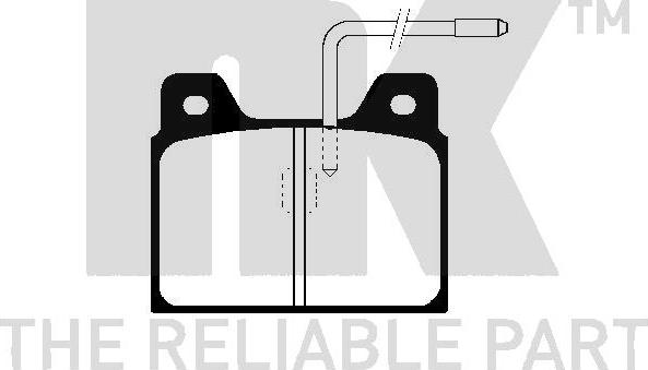 NK 229941 - Kit de plaquettes de frein, frein à disque cwaw.fr