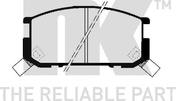 NK 229947 - Kit de plaquettes de frein, frein à disque cwaw.fr