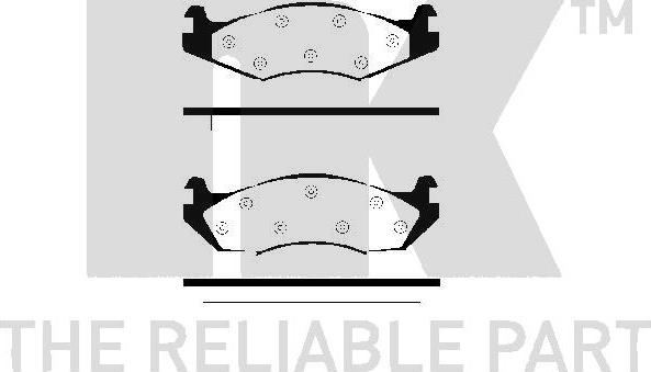 NK 229966 - Kit de plaquettes de frein, frein à disque cwaw.fr