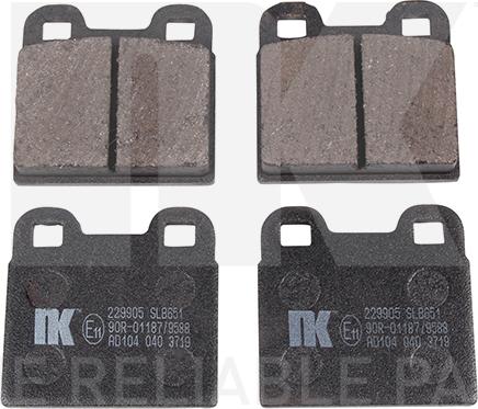 NK 229905 - Kit de plaquettes de frein, frein à disque cwaw.fr