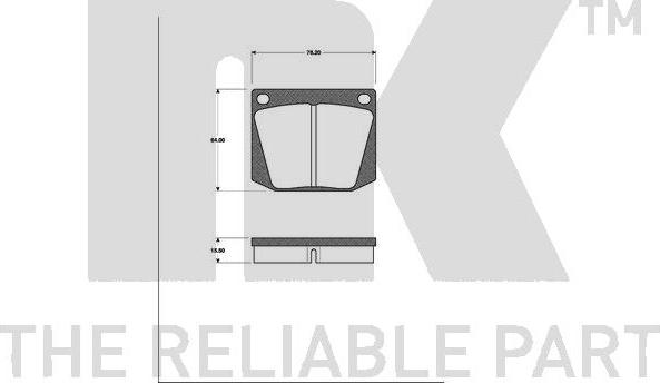 NK 229902 - Kit de plaquettes de frein, frein à disque cwaw.fr