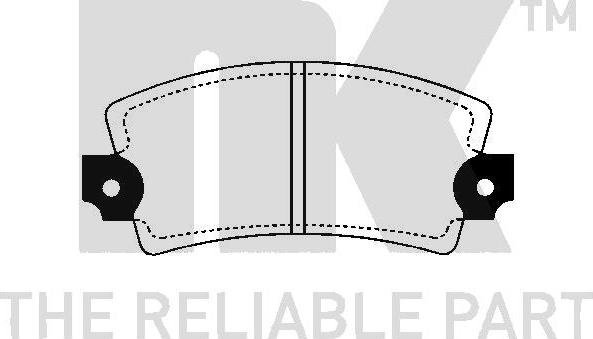 NK 229921 - Kit de plaquettes de frein, frein à disque cwaw.fr