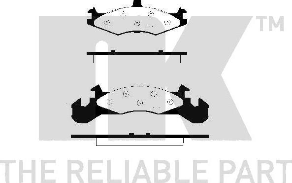 NK 229304 - Kit de plaquettes de frein, frein à disque cwaw.fr