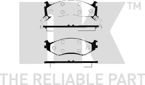 NK 229306 - Kit de plaquettes de frein, frein à disque cwaw.fr