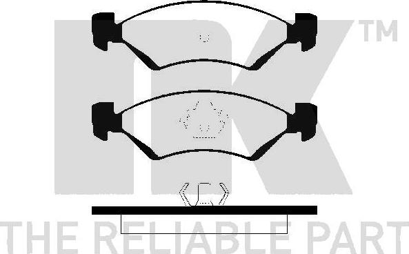 NK 229301 - Kit de plaquettes de frein, frein à disque cwaw.fr