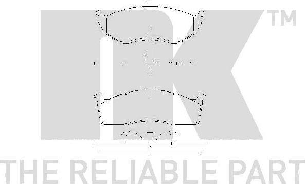 NK 229308 - Kit de plaquettes de frein, frein à disque cwaw.fr