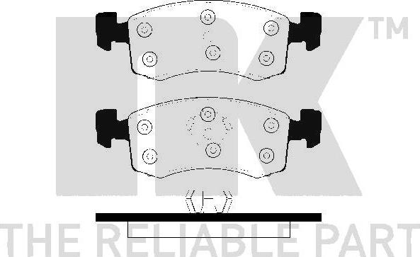 NK 229303 - Kit de plaquettes de frein, frein à disque cwaw.fr