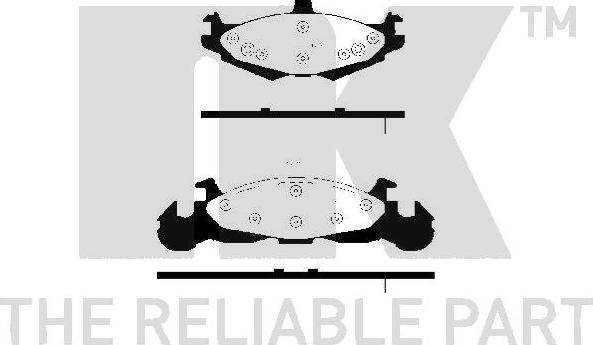 NK 229302 - Kit de plaquettes de frein, frein à disque cwaw.fr