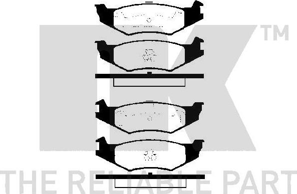 NK 229315 - Kit de plaquettes de frein, frein à disque cwaw.fr