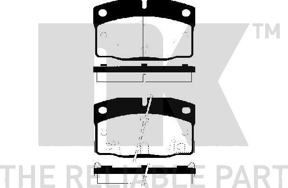 NK 229211 - Kit de plaquettes de frein, frein à disque cwaw.fr