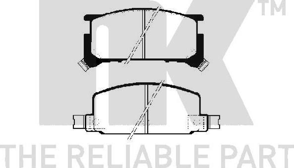 NK 224404 - Kit de plaquettes de frein, frein à disque cwaw.fr