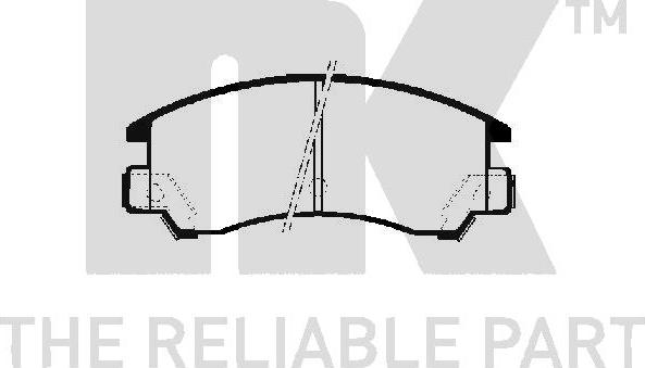 NK 224403 - Kit de plaquettes de frein, frein à disque cwaw.fr