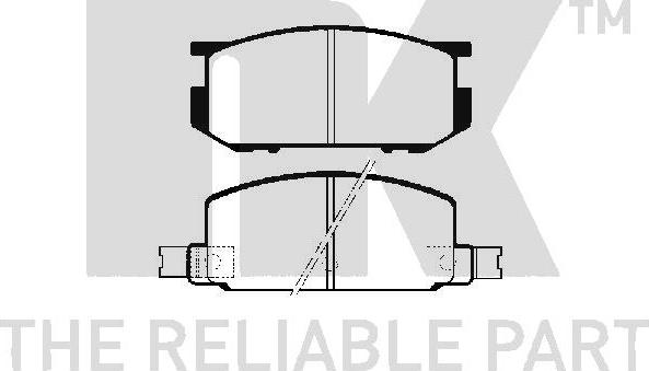 NK 224402 - Kit de plaquettes de frein, frein à disque cwaw.fr