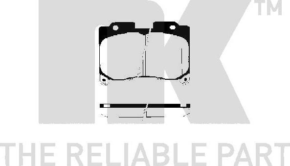 NK 224540 - Kit de plaquettes de frein, frein à disque cwaw.fr