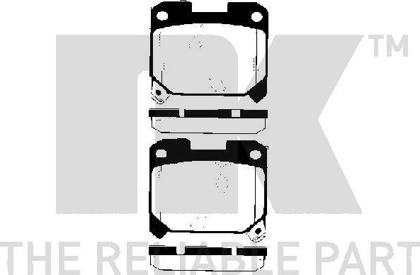 NK 224541 - Kit de plaquettes de frein, frein à disque cwaw.fr