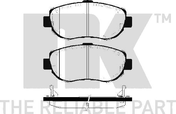 NK 224543 - Kit de plaquettes de frein, frein à disque cwaw.fr