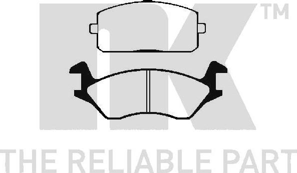 NK 224505 - Kit de plaquettes de frein, frein à disque cwaw.fr