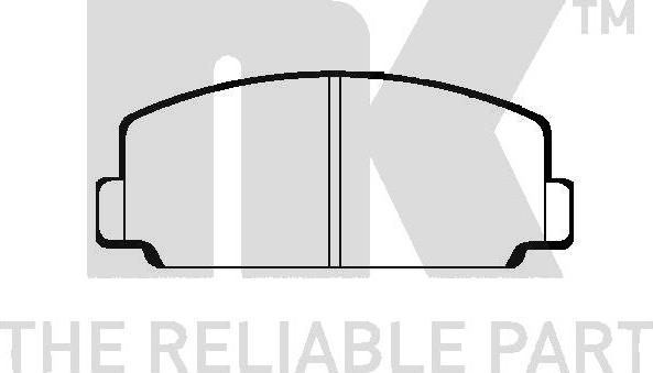 NK 224502 - Kit de plaquettes de frein, frein à disque cwaw.fr