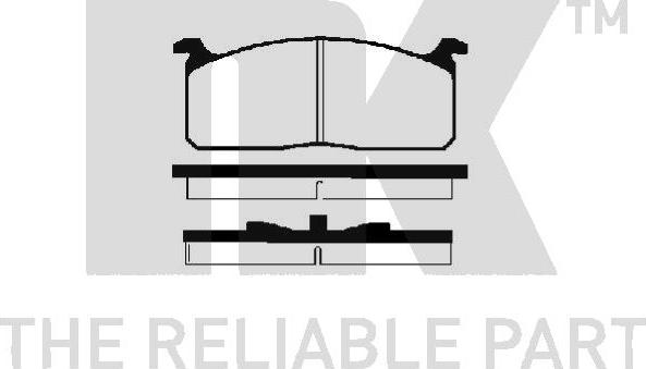 NK 224507 - Kit de plaquettes de frein, frein à disque cwaw.fr