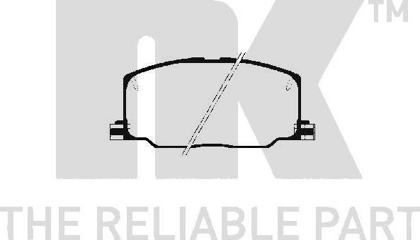 NK 224515 - Kit de plaquettes de frein, frein à disque cwaw.fr