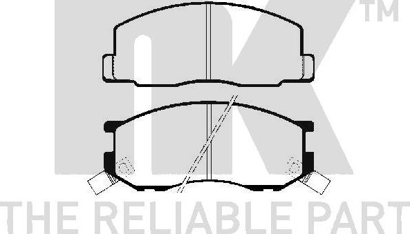 NK 224513 - Kit de plaquettes de frein, frein à disque cwaw.fr