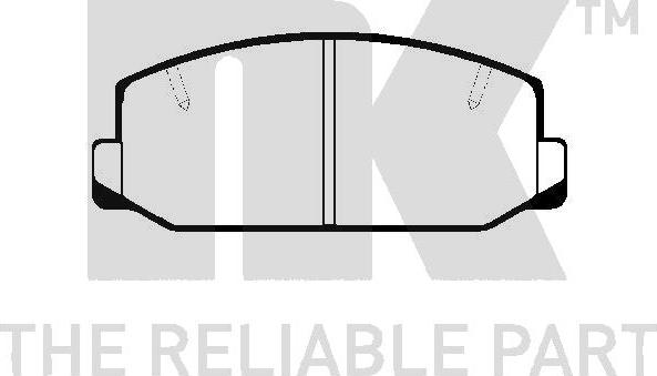 NK 224512 - Kit de plaquettes de frein, frein à disque cwaw.fr