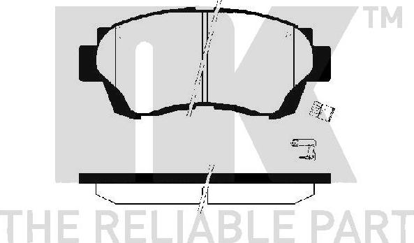 NK 224535 - Kit de plaquettes de frein, frein à disque cwaw.fr