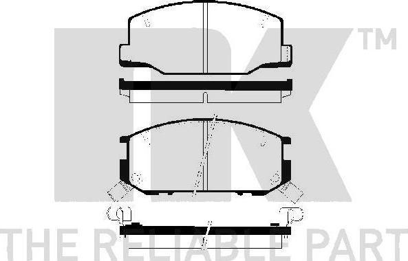 NK 224524 - Kit de plaquettes de frein, frein à disque cwaw.fr