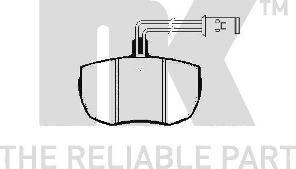 NK 224004 - Kit de plaquettes de frein, frein à disque cwaw.fr