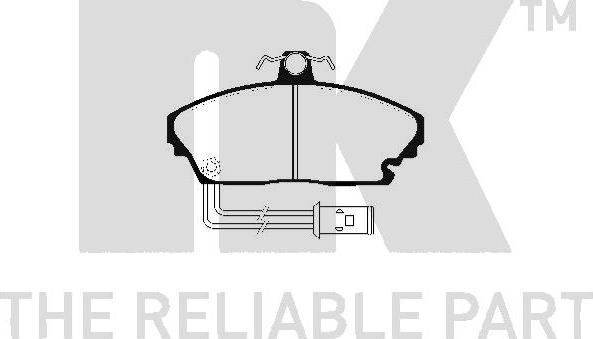 NK 224001 - Kit de plaquettes de frein, frein à disque cwaw.fr